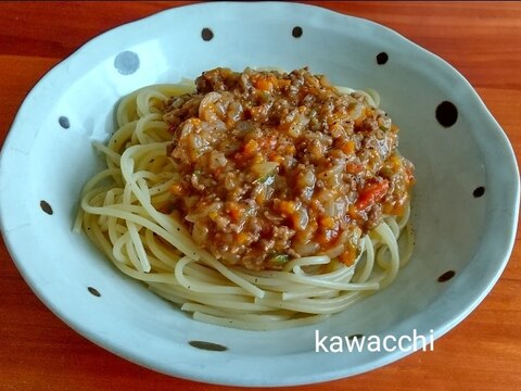 簡単♡トマト缶なしでミートソース